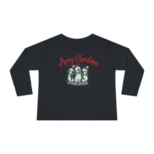 Merry Christmas Penguin Toddler Shirt - Image 3