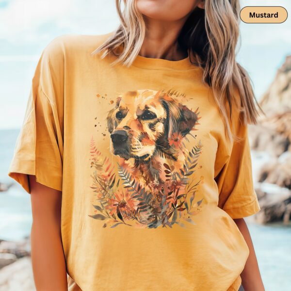 Floral Dog Animal Lover Shirt