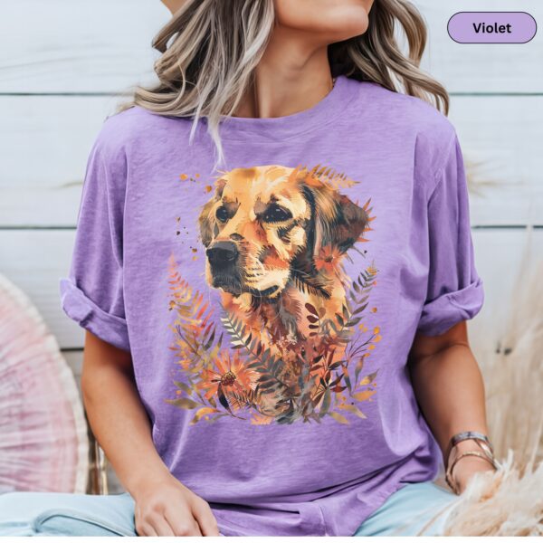 Floral Dog Animal Lover Shirt