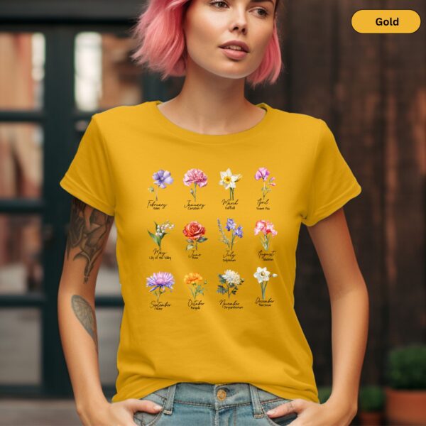 Birth Month Flower Shirt